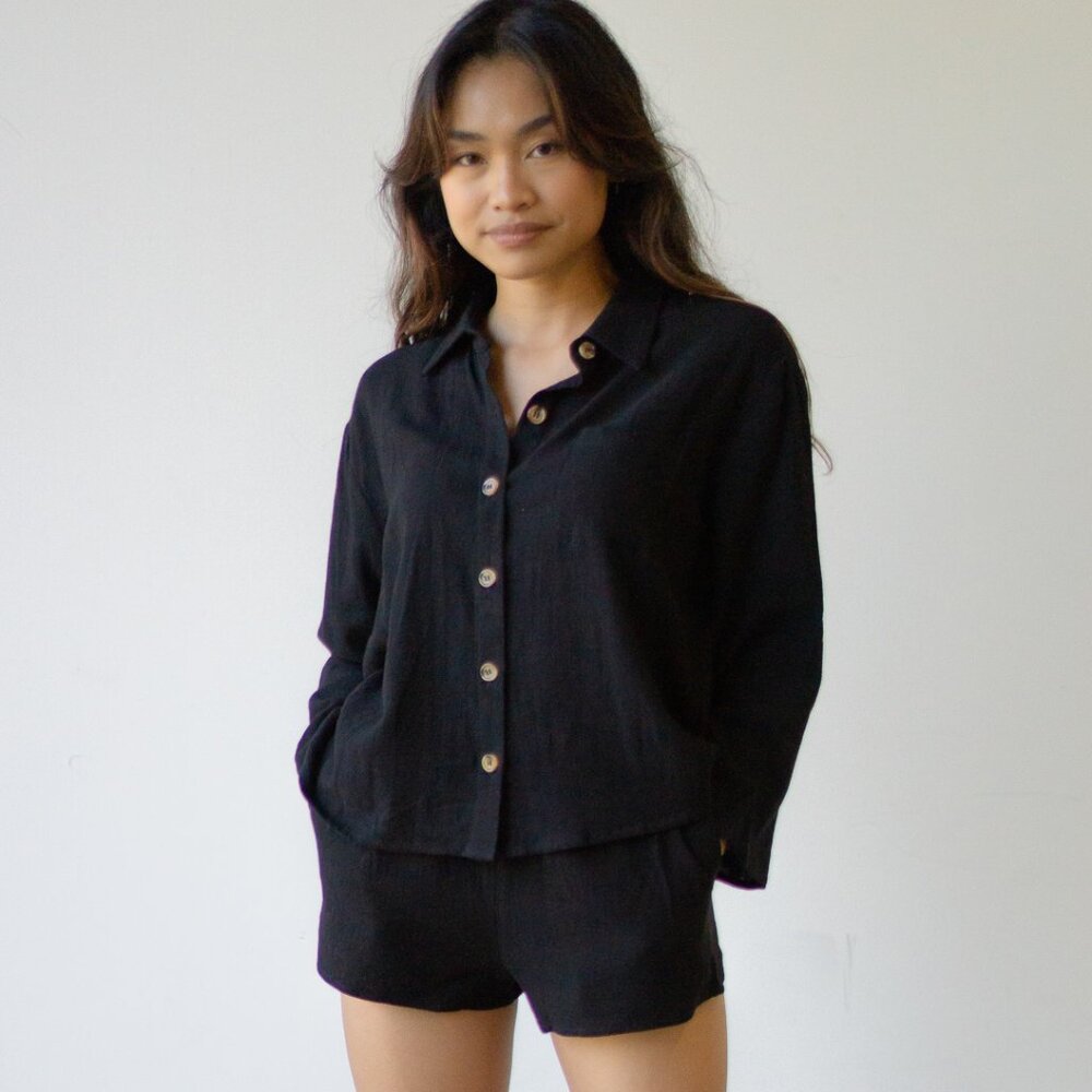 Soft Comfy Lounge Set - Black